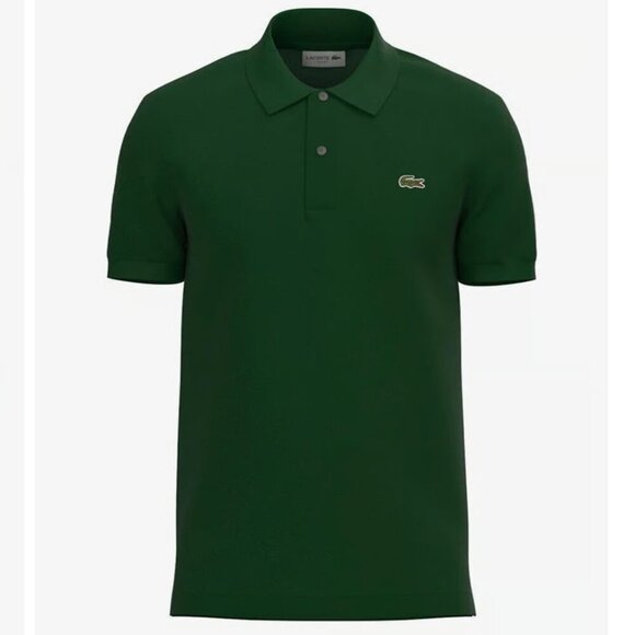 Lacoste Other - Lacoste Slim Fit Pique Short Sleeve Polo Shirt Evergreen Green size M / 4